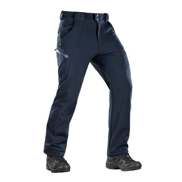 SOFTSHELL TACTICAL WINTER TROUSERS, DARK NAVY BLUE - M-TAC