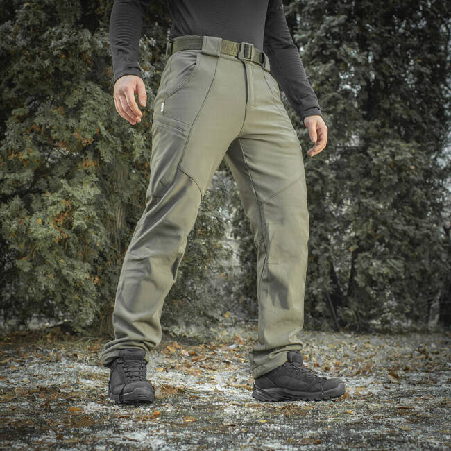 SOFTSHELL TACTICAL WINTER TROUSERS, OLIVE GREEN - M-TAC