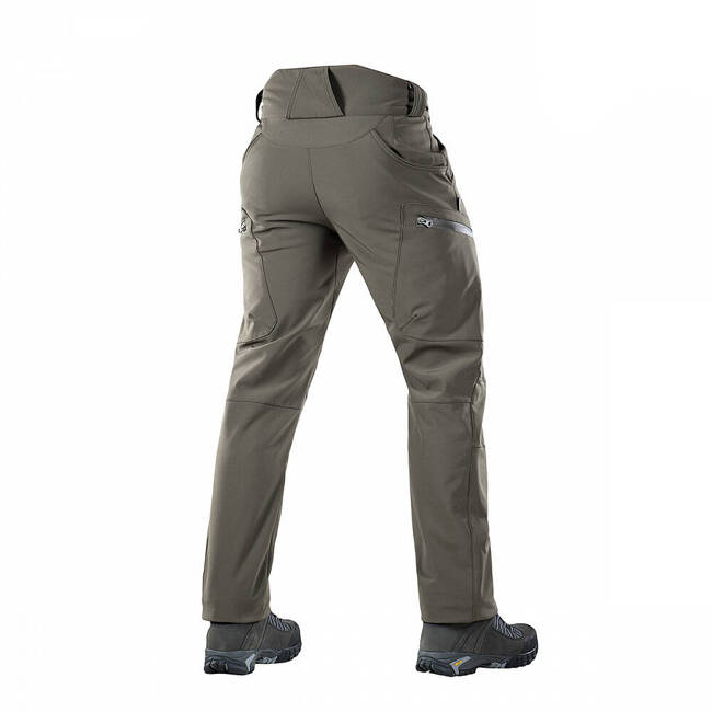 SOFTSHELL TACTICAL WINTER TROUSERS, OLIVE GREEN - M-TAC