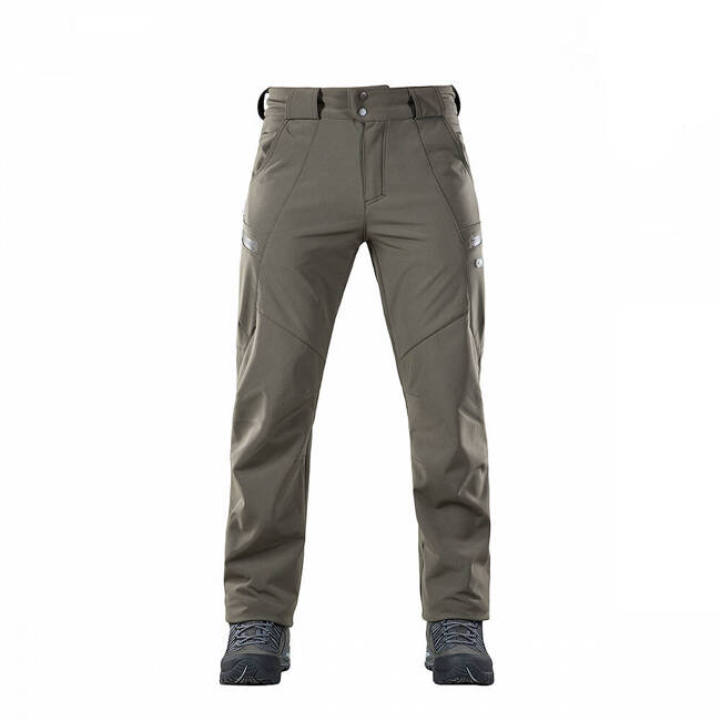 SOFTSHELL TACTICAL WINTER TROUSERS, OLIVE GREEN - M-TAC