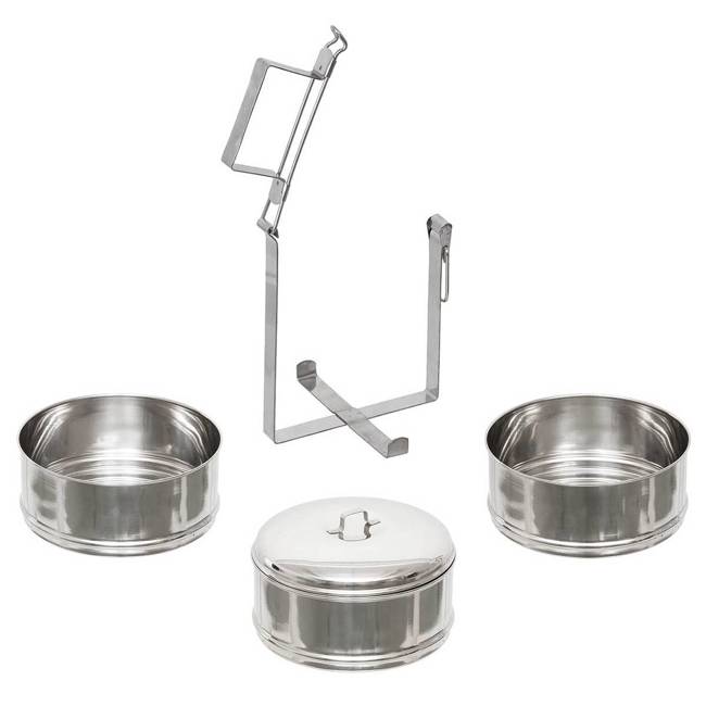 STAINLESS STEEL FOOD CANISTER - 3 PART - MFH® 