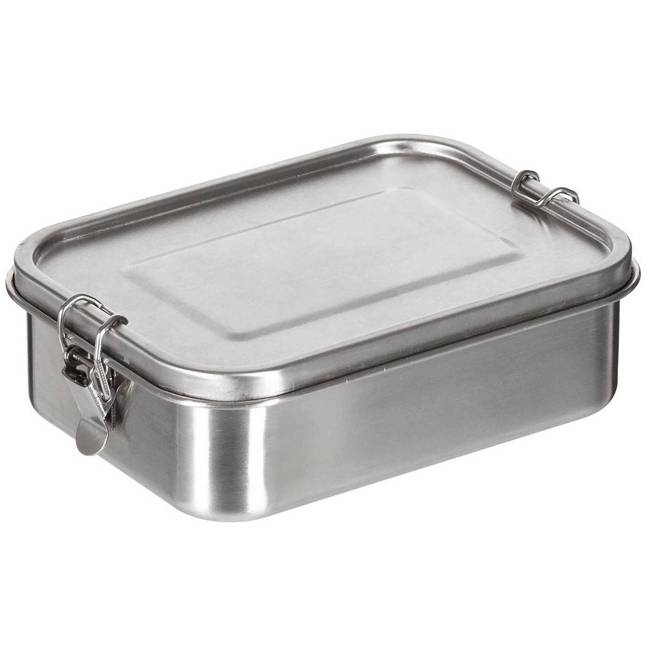 STAINLESS STEEL LUNCHBOX - PREMIUM - Fox Outdoor® - 19 x 14.5 x 6.5 CM