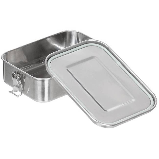 STAINLESS STEEL LUNCHBOX - PREMIUM - Fox Outdoor® - 19 x 14.5 x 6.5 CM