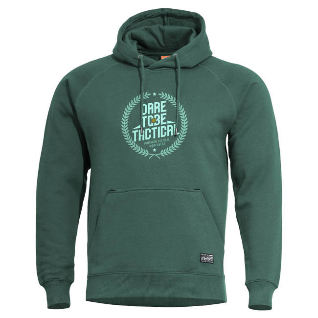 SWEATER WITH HOOD - "PHAETON LAUREL" - PENTAGON® - SPRING BOK GREEN