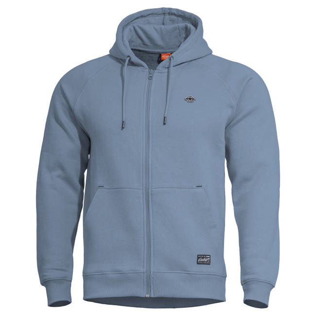 SWEATSHIRT WITH HOOD AND ZIPPER - "PHAETON" - PENTAGON® - DAWN BLUE