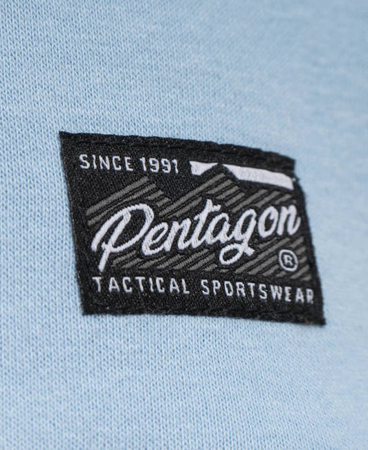 SWEATSHIRT WITH HOOD AND ZIPPER - "PHAETON" - PENTAGON® - LAGOON BLUE