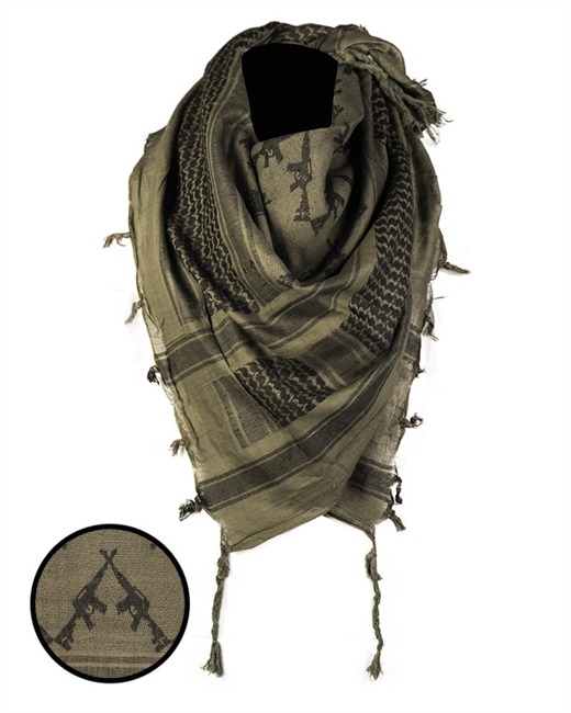 Shemagh scarf - od/black rifles