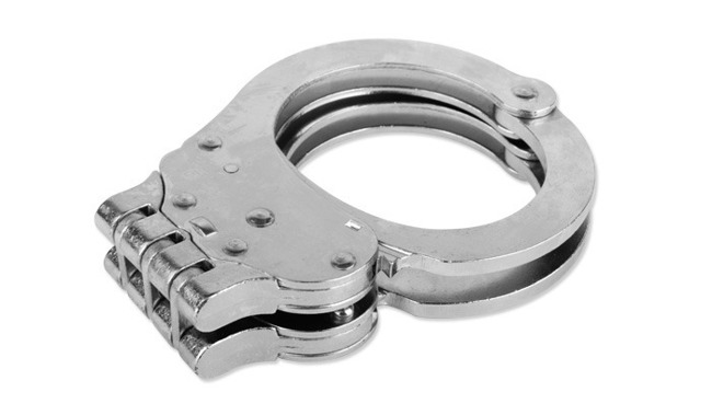 Steel-hinged handcuffs - Silver