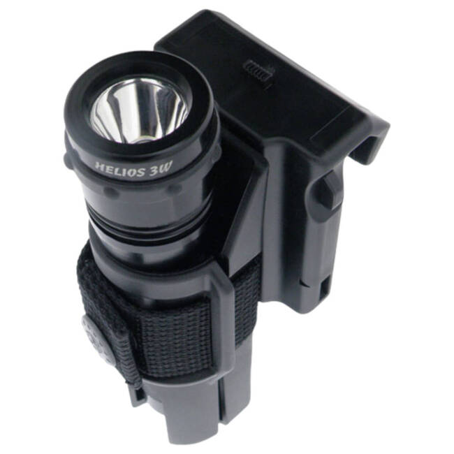 Swivelling holder for tactical flashlight - Black - LH-04