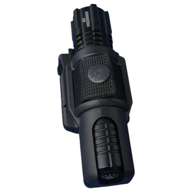 Swivelling holder for tactical flashlight - Black - LH-04