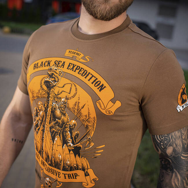 T-SHIRT BLACK SEA EXPEDITION - COYOTE BROWN - M-TAC