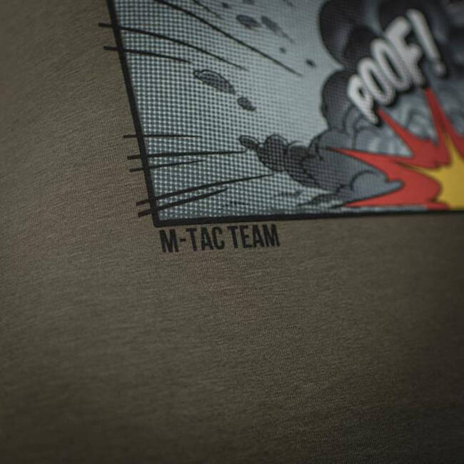 T-SHIRT COMICS DRONE GIRL - DARK OLIVE - M-TAC