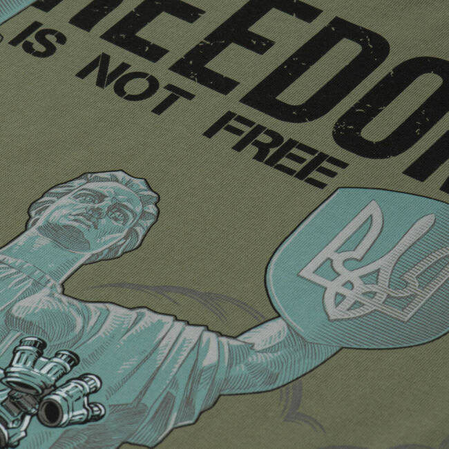 T-SHIRT FREEDOM - LIGHT OLIVE - M-TAC