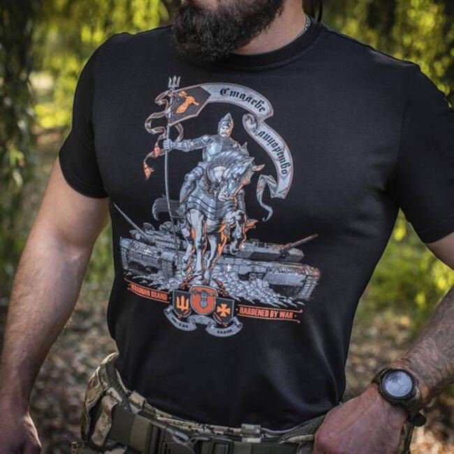 T-SHIRT STEEL KNIGHT - BLACK - M-TAC