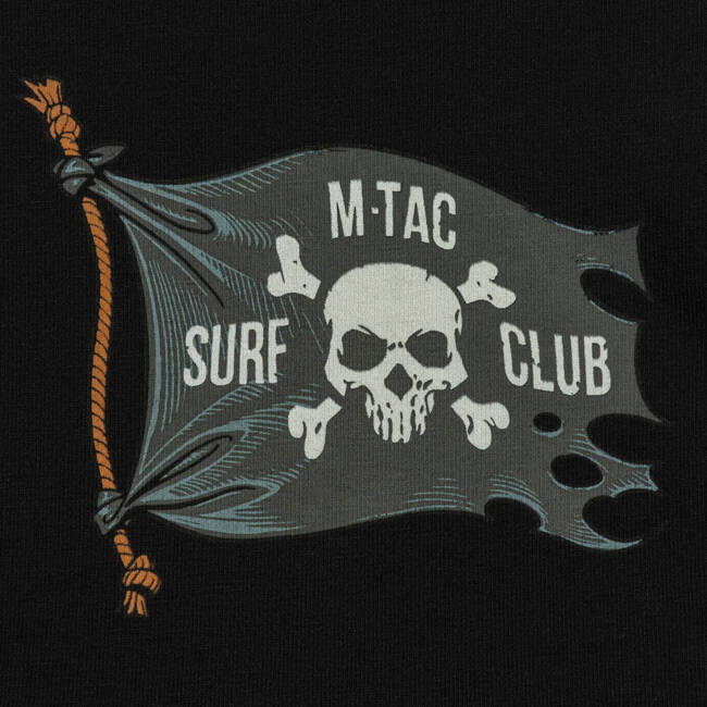 T-SHIRT SURF CLUB - BLACK - M-TAC