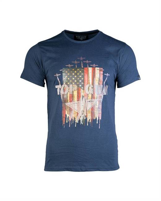 T-SHIRT - "USAF" - Mil-Tec® - DARK BLUE