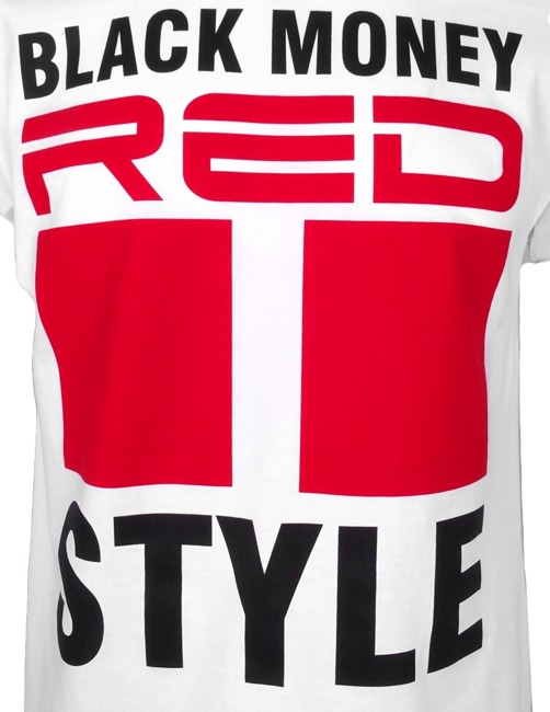 T–Shirt Double Red - All Logo White