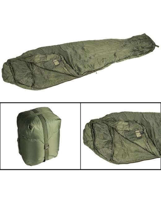 TACTICAL SLEEPING BAG - OD - Mil-Tec® -  SEASON 4 (2°C/-19°C)