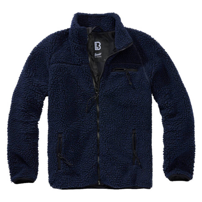 TEDDYFLEECE JACKET - NAVY BLUE - BRANDIT