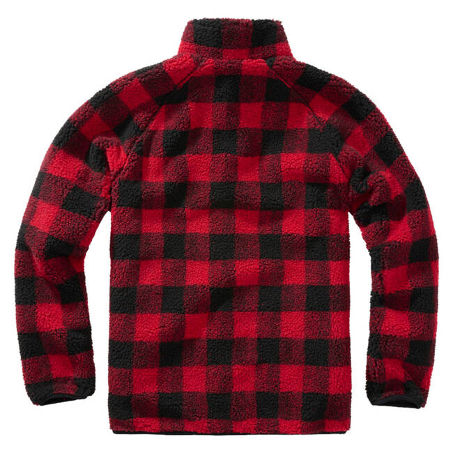 TEDDYFLEECE JACKET - RED/BLACK - BRANDIT