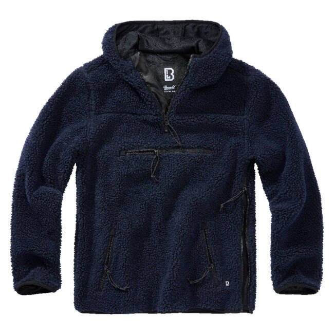 TEDDYFLEECE WORKER PULLOVER - NAVY BLUE - BRANDIT