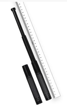 TELESCOPIC BATON WITH POUCH - BLACK - Mil-Tec® - 13/32 CM