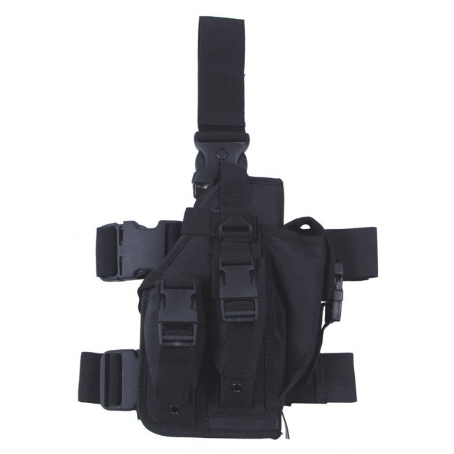 Tactical Holster, black, leg- and belt fixing