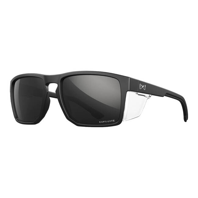 Tactical glasses - WX FOUNDER Lenses: CAPTIVATE™ Polarized Black Mirror Frame: Matte Black - WILEYX