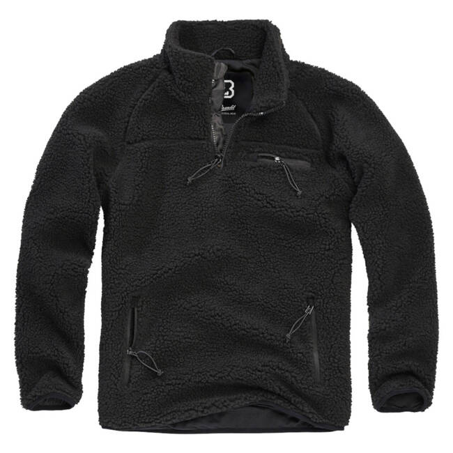 Teddyfleece Troyer Jumper - Black - Brandit