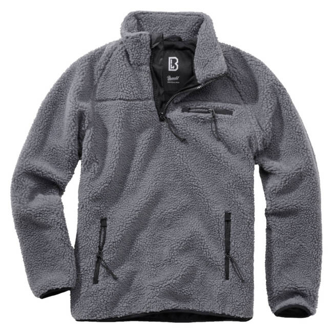 Teddyfleece Troyer Jumper - anthracite - Brandit