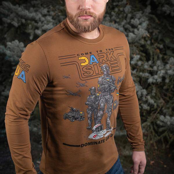 UA SIDE LONG SLEEVE SHIRT - COYOTE BROWN - M-TAC