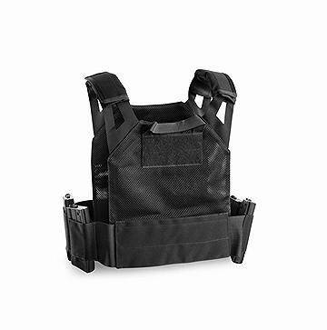 ULTRALIGHT TACTICAL VEST FOR BALLISTIC PLATES - BLACK - OPENLAND