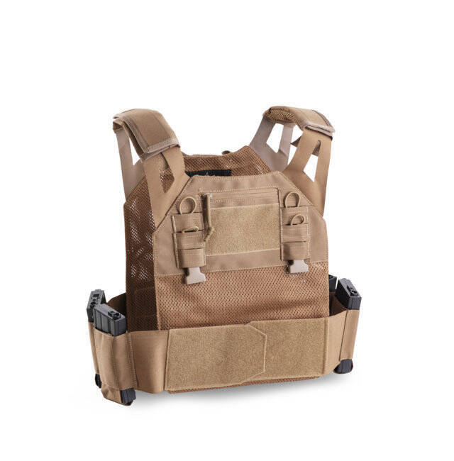 ULTRALIGHT TACTICAL VEST FOR BALLISTIC PLATES - COYOTE TAN - OPENLAND