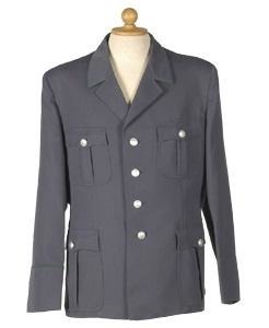 UNIFORM JACKET - MILITARY SURPLUS FROM THE EASTERN GERMAN ARMY - GREY/BLUE 