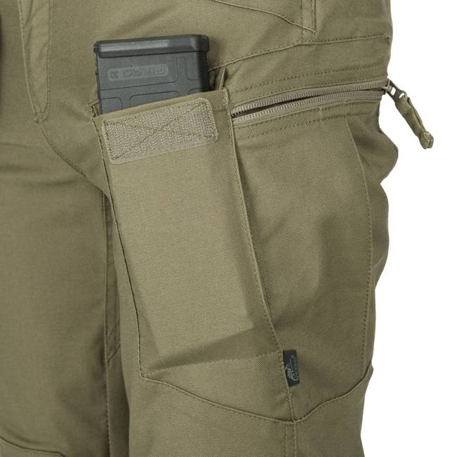 URBAN TACTICAL PANTS - POLYCOTTON CANVAS - HELIKON - JUNGLE GREEN - SHORT 