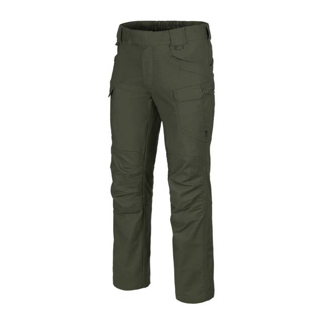 URBAN TACTICAL PANTS - POLYCOTTON CANVAS - HELIKON - JUNGLE GREEN - XLONG