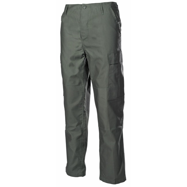 US BDU Field Pants, OD, reinforced knees and seat