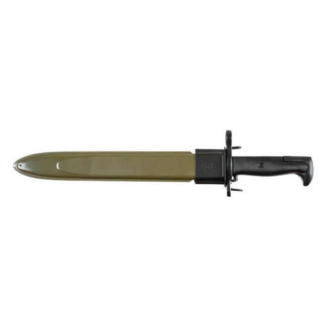 US Bayonet, black blade, plastic sheath