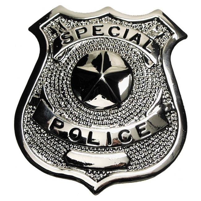 US Metal Badge, "Special police", silver