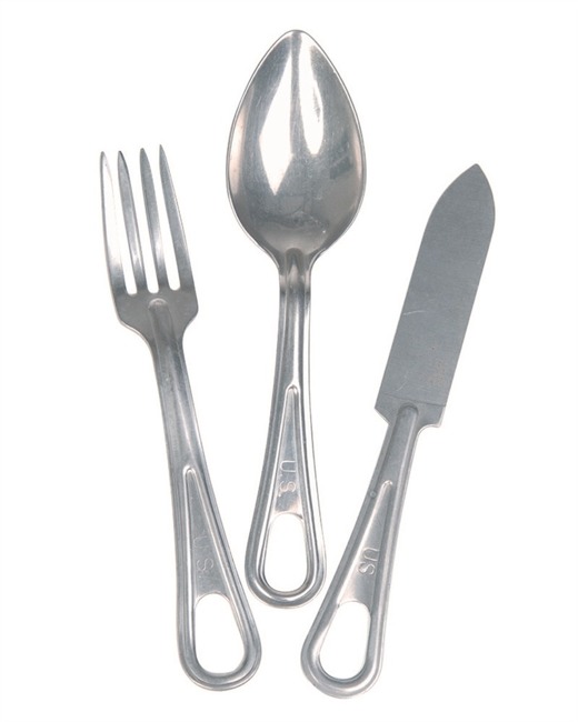 US STAINLESS STEEL 3-PC. EATING UTENSIL