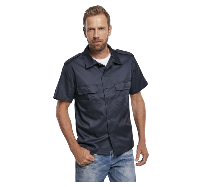 US shirt with short sleeves - Black - Brandit