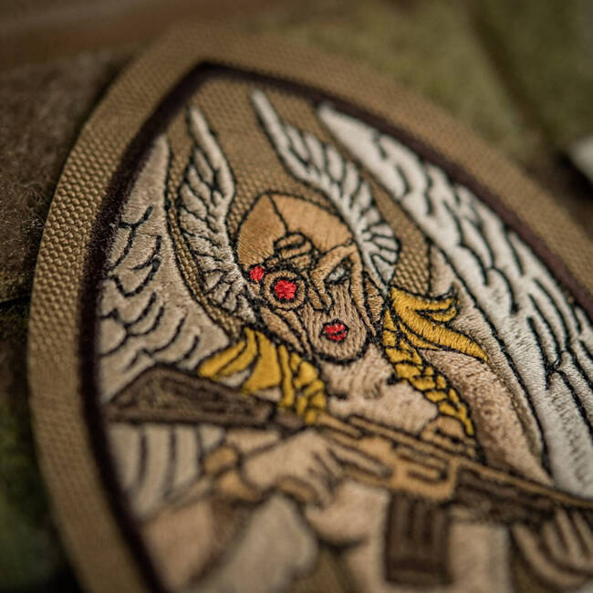 VALKYRIE PATCH (embroidered) - CORDURA - COYOTE - M-TAC