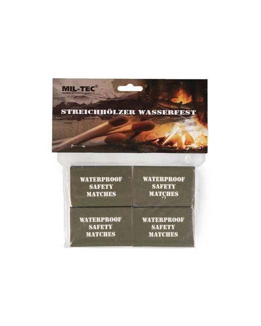 WATER RESISTANT MATCHES - SET OF 4 BOXES - Mil-Tec®