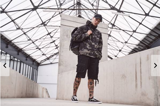 WINDBREAKER FRONT ZIP - DARK CAMO - BRANDIT