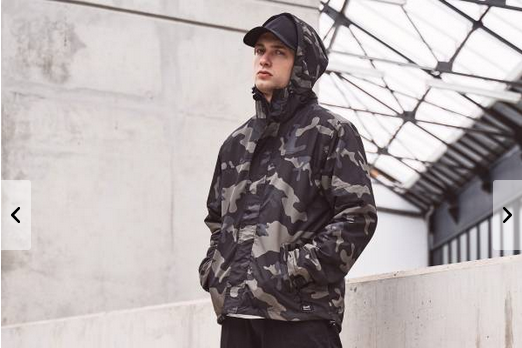 WINDBREAKER FRONT ZIP - DARK CAMO - BRANDIT