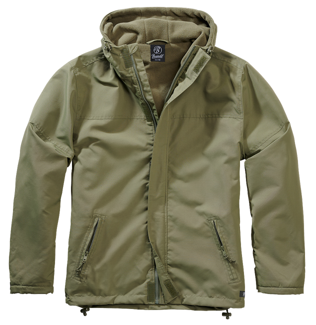 WINDBREAKER FRONT ZIP - OLIVE - BRANDIT