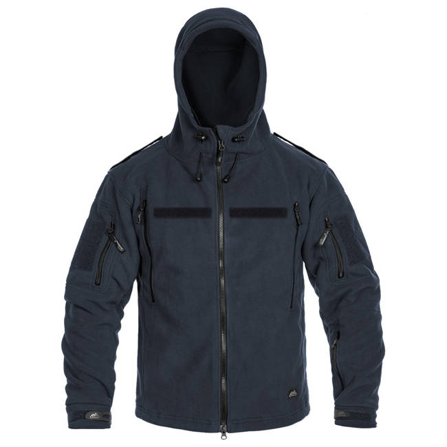 WINTER FLEECE JACKET - "PATRIOT" - HELIKON TEX® - NAVY BLUE - WITHOUT EMBLEMS - JANDARMERY/ANP/FIREBRIGADE