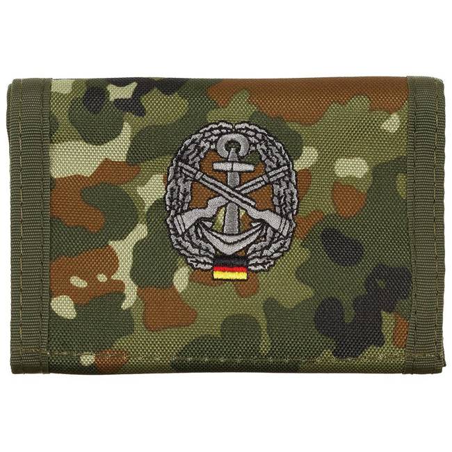 Wallet, BW camo, w/emb, logo U