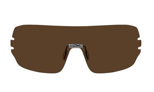 Wiley X interchangeable lenses, Polycarbonate, Compatible with Wiley X Detection glasses, UVA / UVB protection, Brown