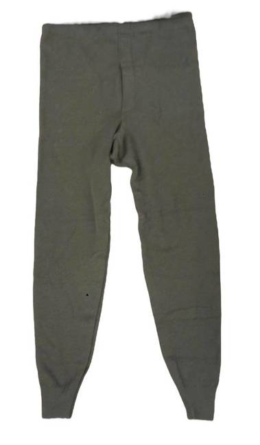 Winter Long Johns wool- Romanian Military Surplus - OD green 